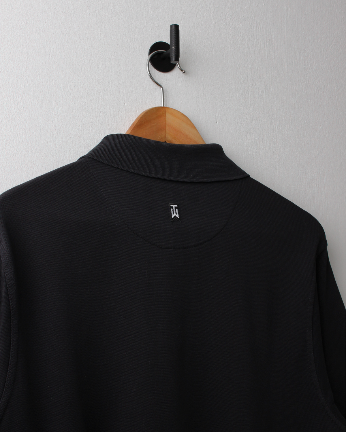 00s Nike Tiger Woods Shield Logo Black Polo (M)