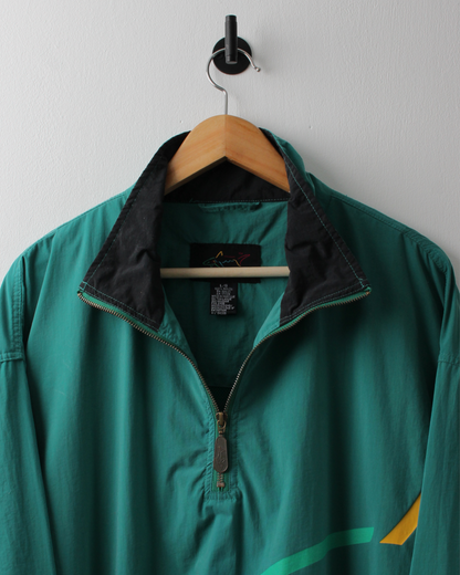 90s Greg Norman Green Shark Graphic Windbreaker (L)