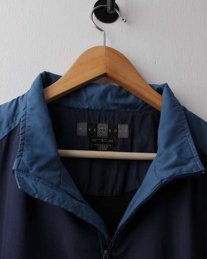 00s Nike Navy & Blue Clima-Fit Quarter Zip Jacket (L)