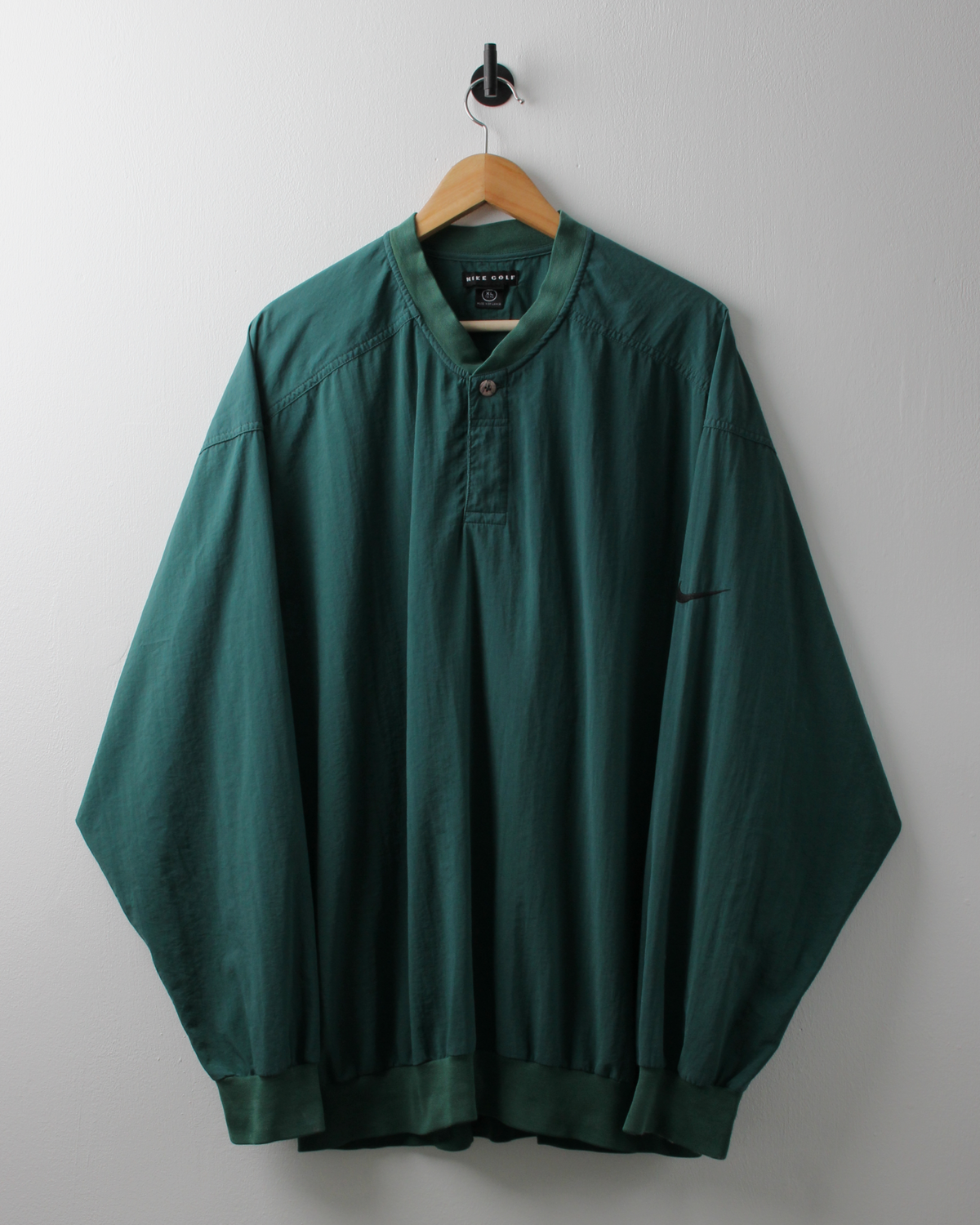 90s Nike Green Buttoned Windbreaker (XL)