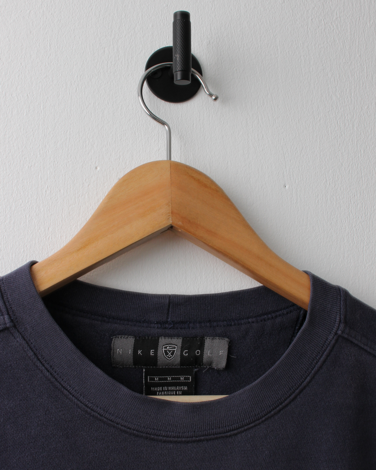 00s Nike Shield Logo Navy Crewneck Sweatshirt (M)