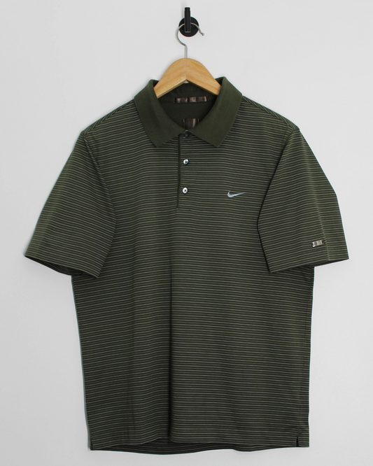 00s Nike Tiger Woods Green Polo-Shirt (M)