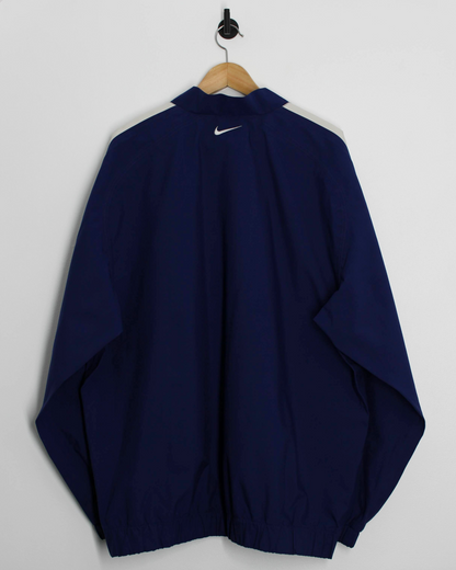 90s Nike Yin-Yang Navy Quarter Zip Windbreaker (XXL)