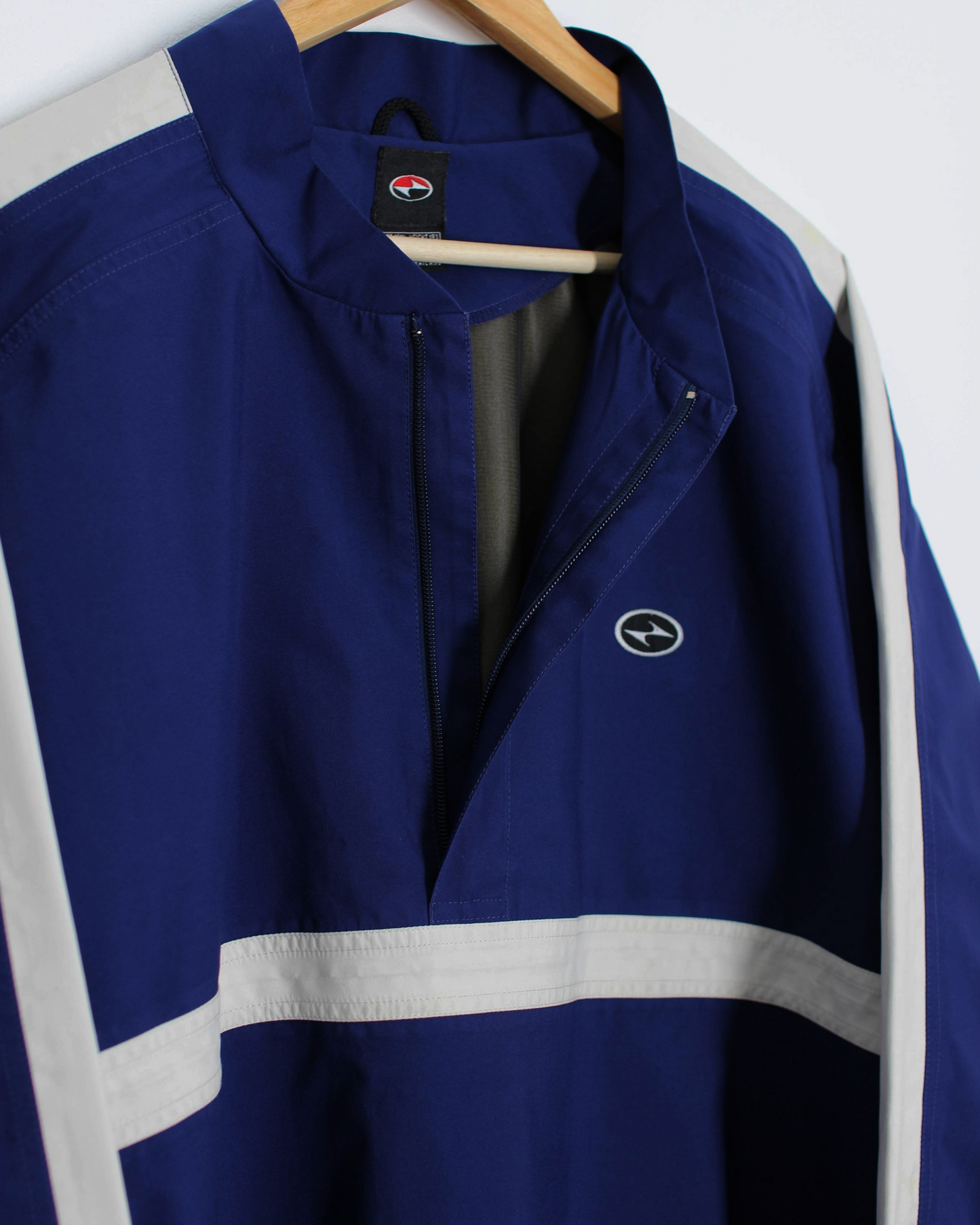 90s Nike Yin-Yang Navy Quarter Zip Windbreaker (XXL)