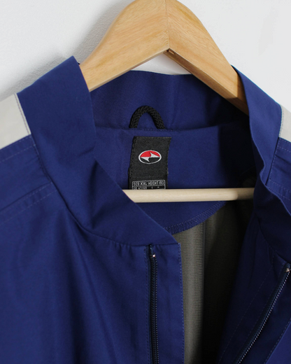 90s Nike Yin-Yang Navy Quarter Zip Windbreaker (XXL)