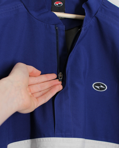 90s Nike Yin-Yang Navy Quarter Zip Windbreaker (XXL)