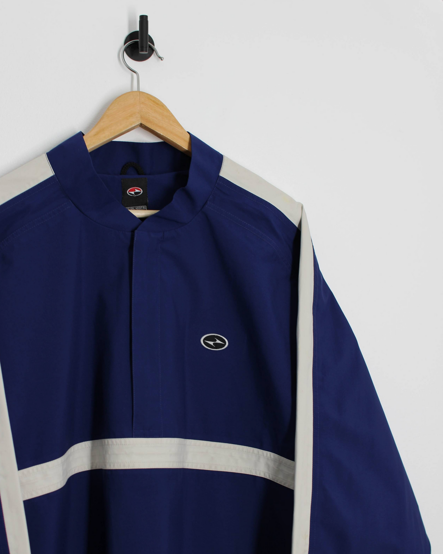 90s Nike Yin-Yang Navy Quarter Zip Windbreaker (XXL)