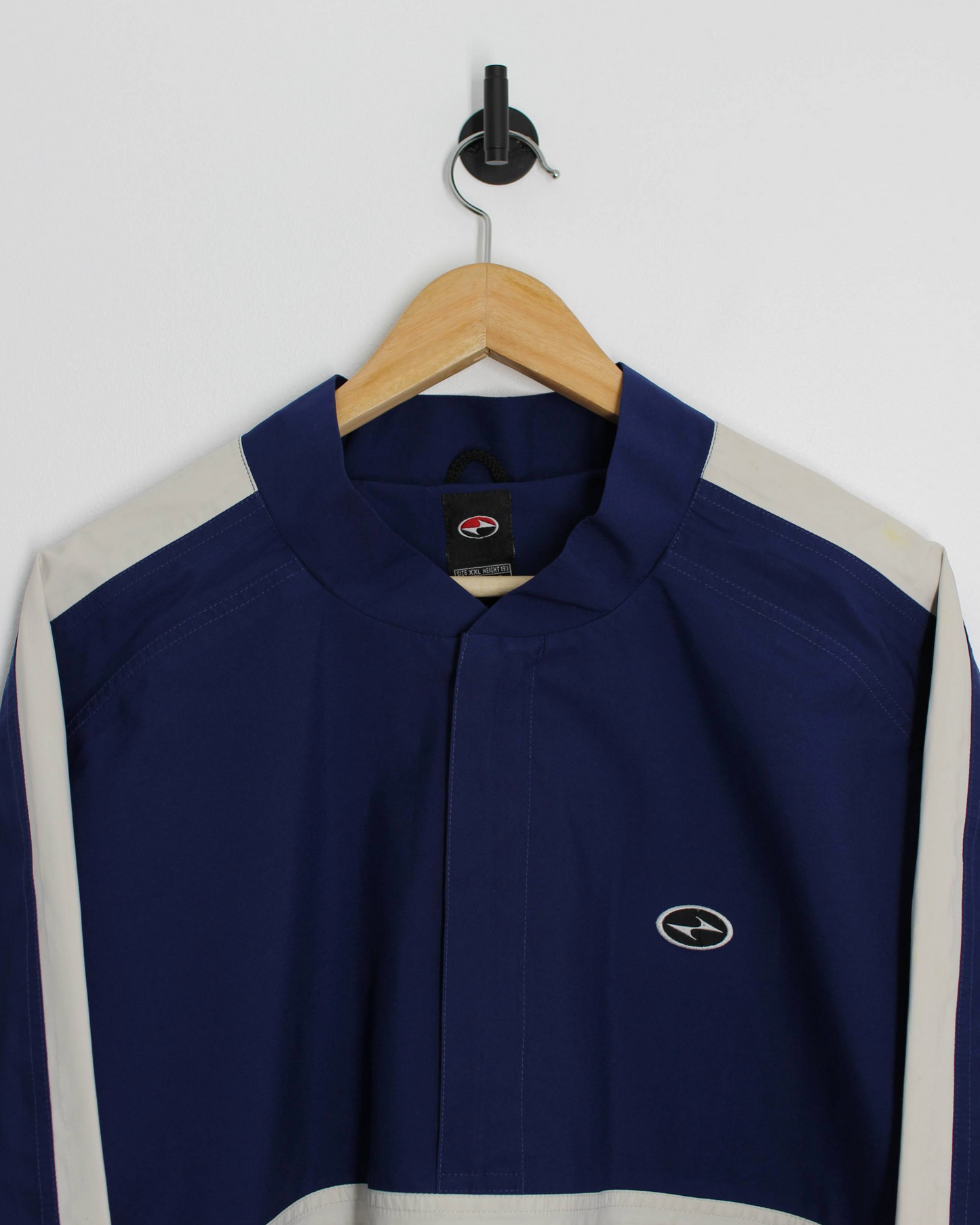 90s Nike Yin-Yang Navy Quarter Zip Windbreaker (XXL)