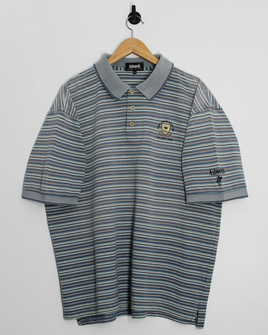 1997 Open Royal Troon Ashworth Blue Polo-Shirt (XL)