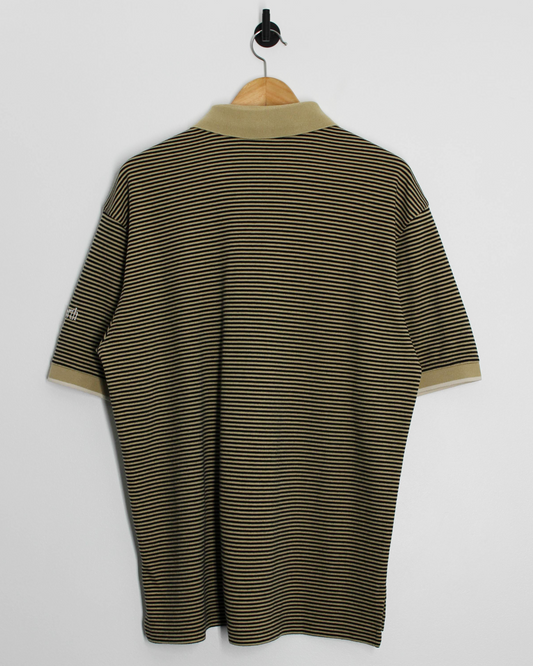 90s Ashworth Brown/Black Polo-Shirt (L)