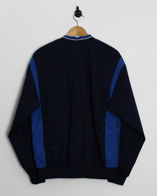 00s Nike Navy/Blue V-Neck Windbreaker (S)
