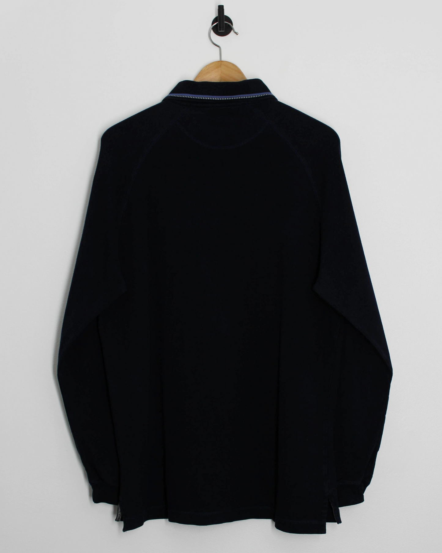 00s Ping ‘Mr Ping’ Logo Navy Long Sleeve Polo-Shirt (M)