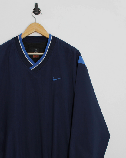 00s Nike Navy/Blue Windbreaker Pullover (L)