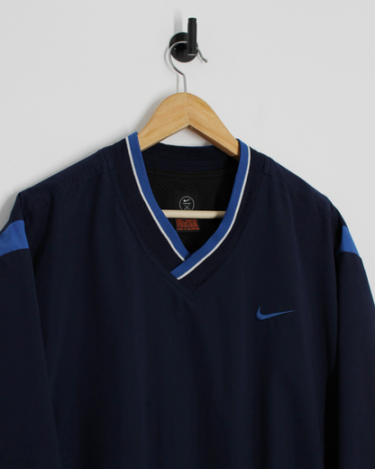 00s Nike Navy/Blue Windbreaker Pullover (L)