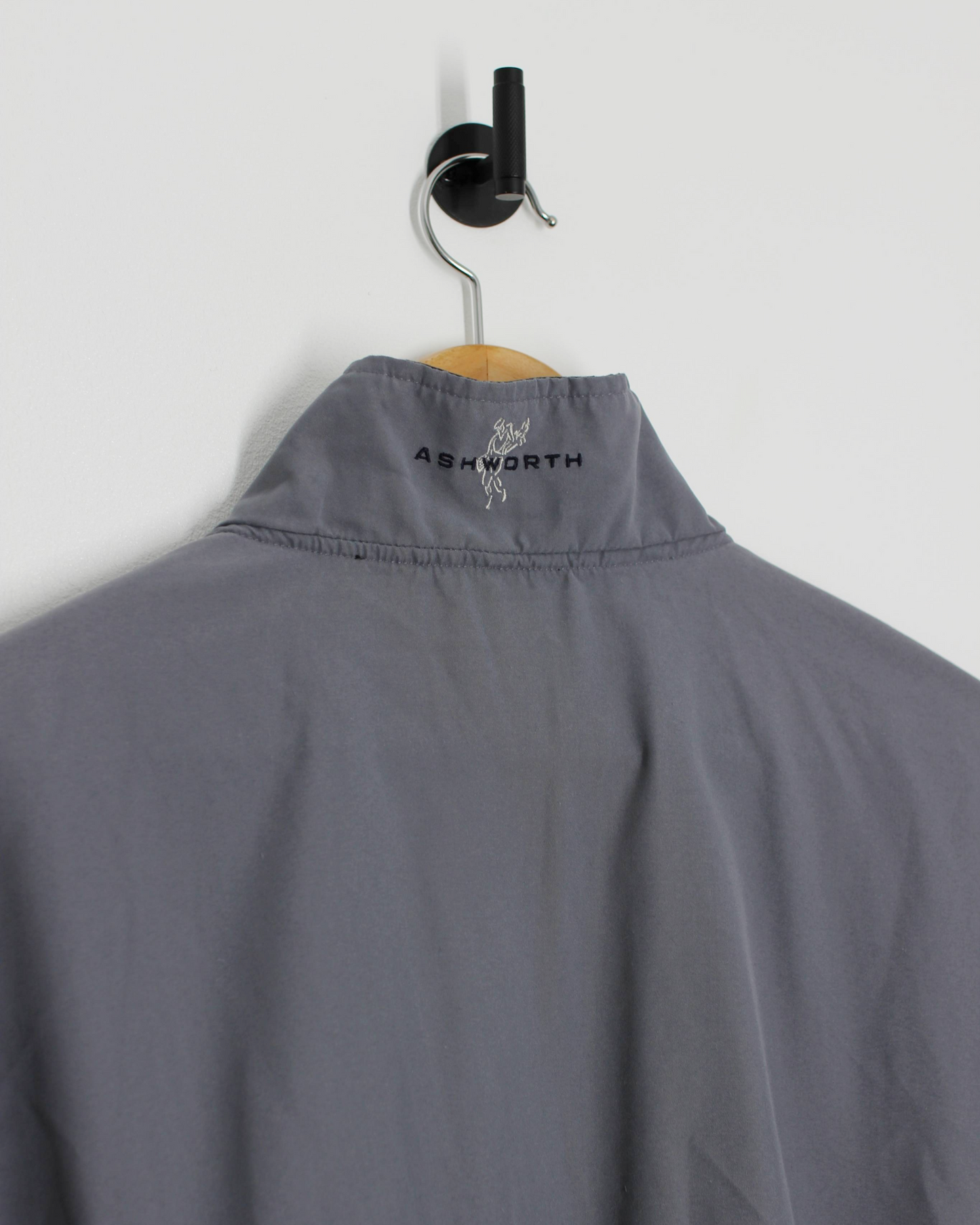 00s Open Championship Ashworth Grey/Black Quarter Zip Jacket (XL)