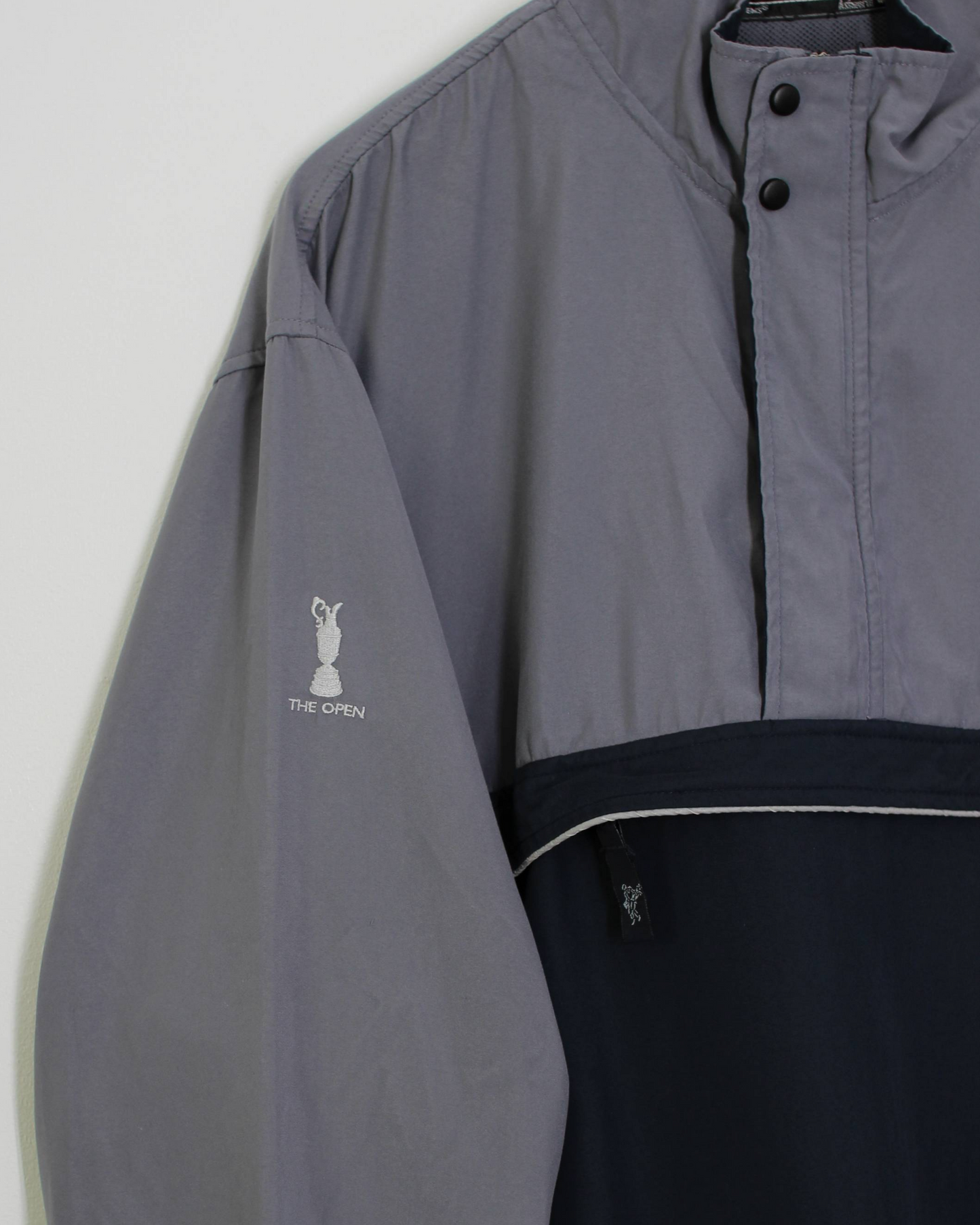 00s Open Championship Ashworth Grey/Black Quarter Zip Jacket (XL)
