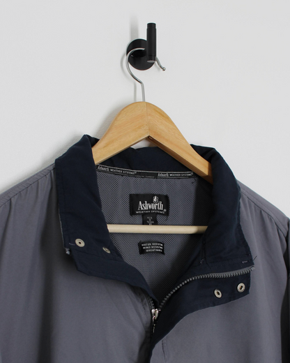 00s Open Championship Ashworth Grey/Black Quarter Zip Jacket (XL)