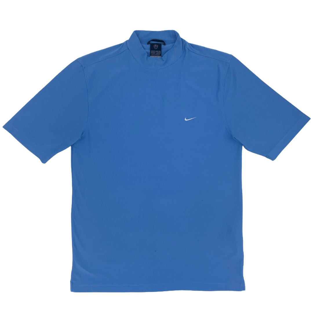 Nike Light Blue Mock Neck Golf Top (M)