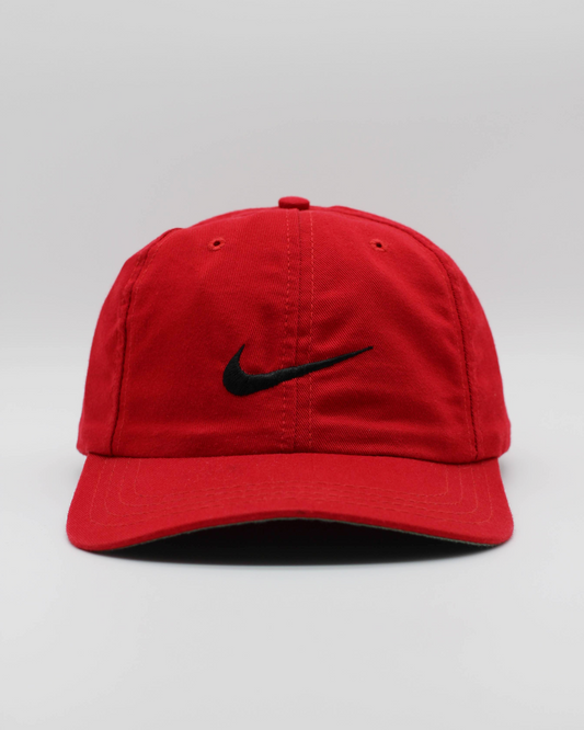 90s Nike Yin Yang Red Fitted Cap (L)