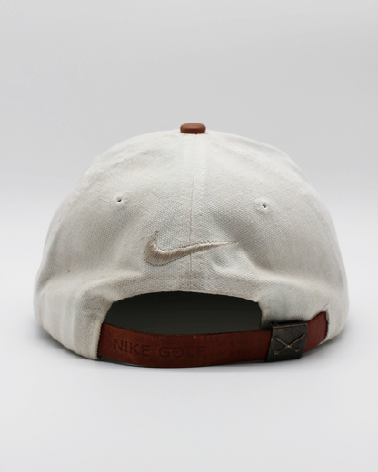 90s Nike Tee Logo Long Visor Leather Cap