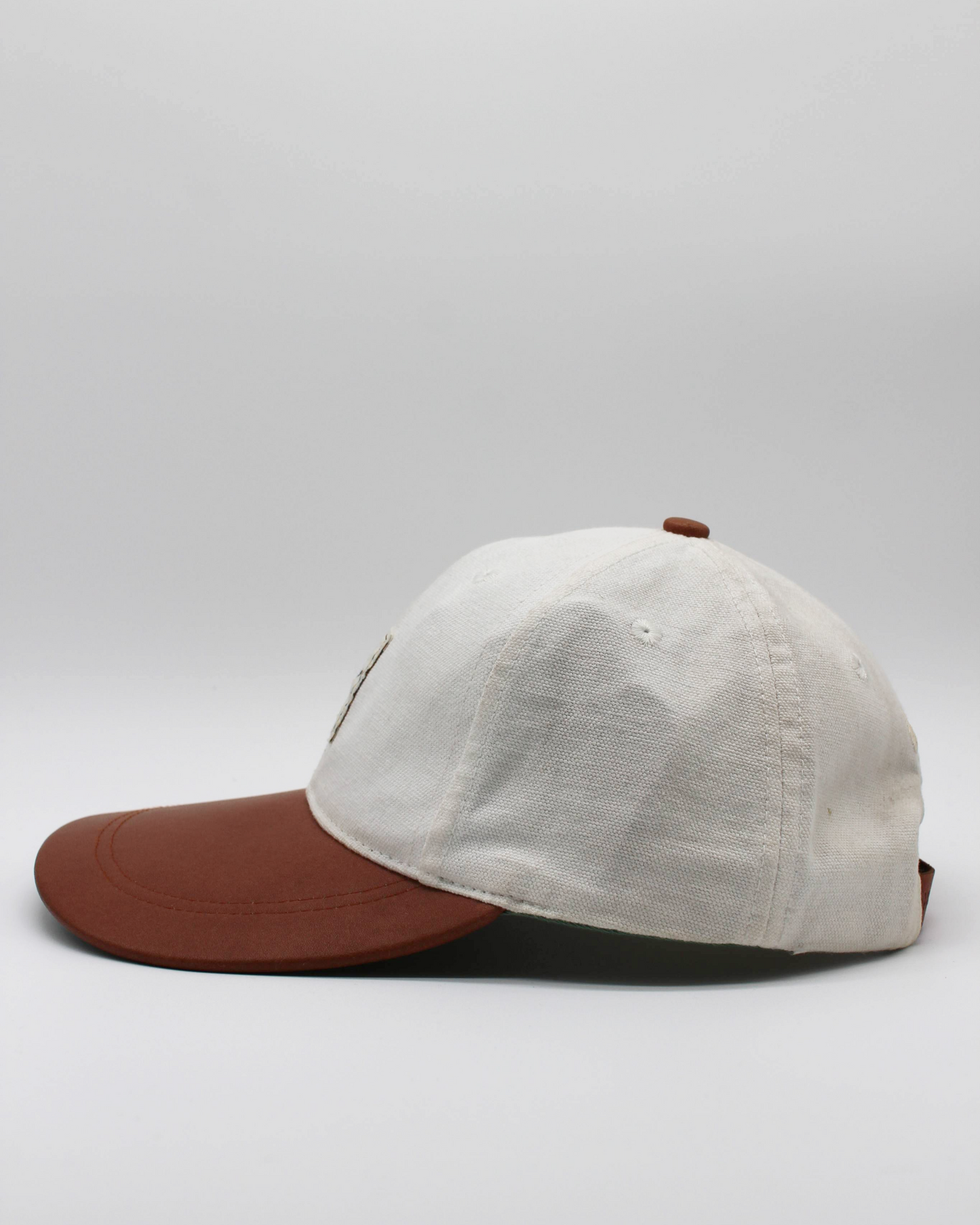 90s Nike Tee Logo Long Visor Leather Cap