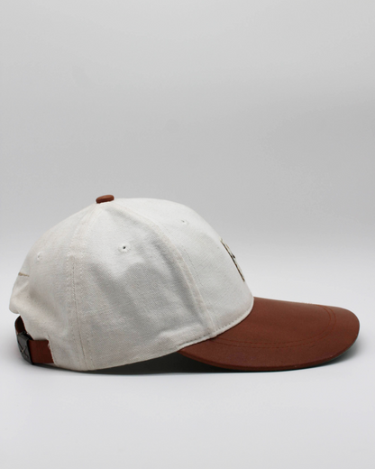 90s Nike Tee Logo Long Visor Leather Cap