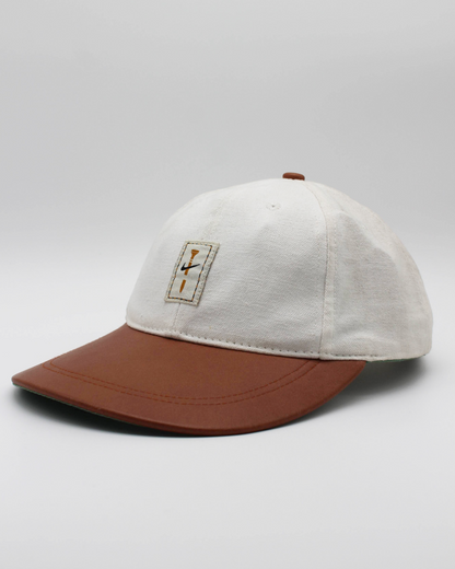 90s Nike Tee Logo Long Visor Leather Cap