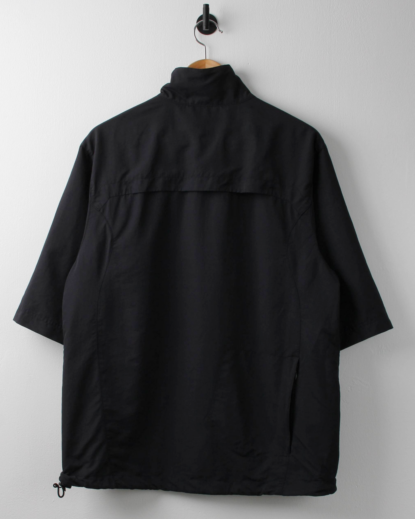 00s Nike Black Lightweight Short Sleeve Windbreaker (M)