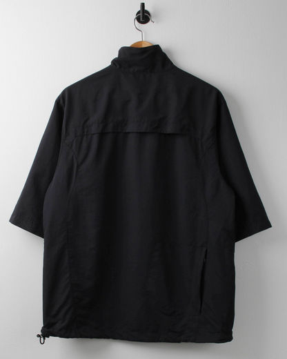 00s Nike Black Lightweight Short Sleeve Windbreaker (M)