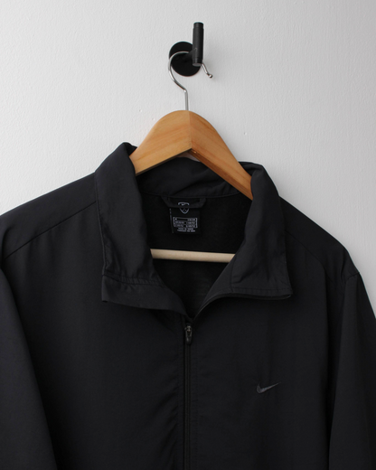 00s Nike Black Lightweight Short Sleeve Windbreaker (M)