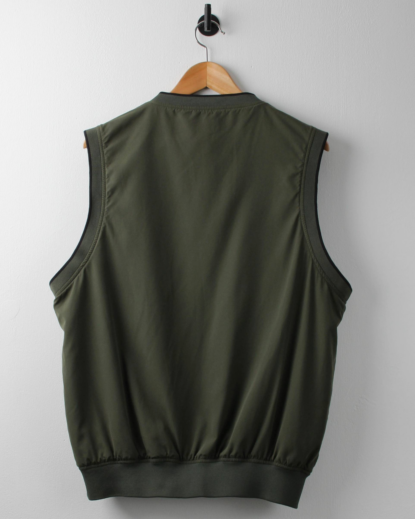 90s Cabelas Green Windbreaker Golf Vest (M)