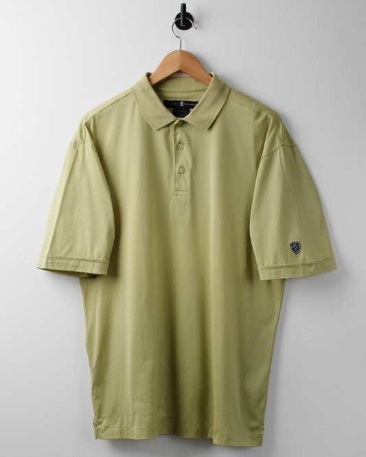 00s Nike Tiger Woods Shield Logo Lime Green Polo (S)