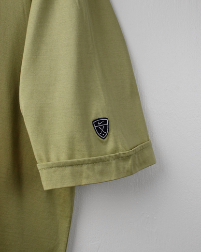 00s Nike Tiger Woods Shield Logo Lime Green Polo (S)