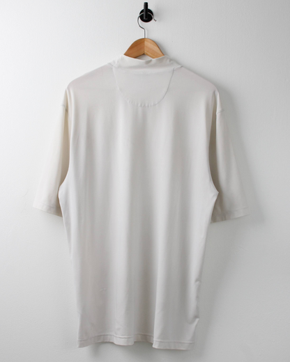 00s Nike Dri-Fit White Mock Neck Golf Top (L)