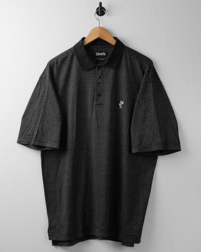 90s Ashworth Black Geometric Polo (XL)