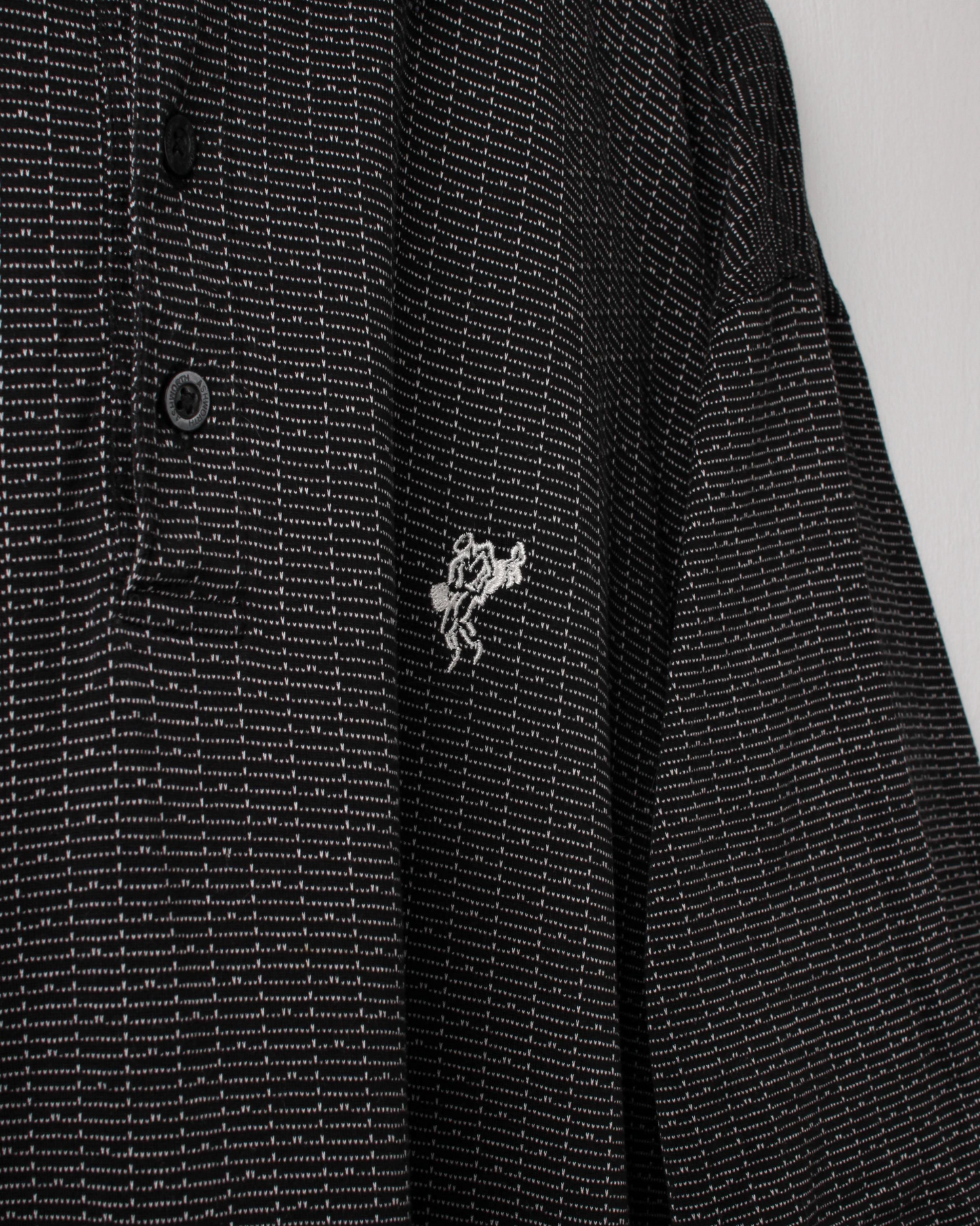 90s Ashworth Black Geometric Polo (XL)