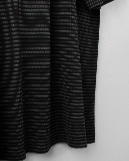 00s Nike Tiger Woods Black & White Striped Polo (L)