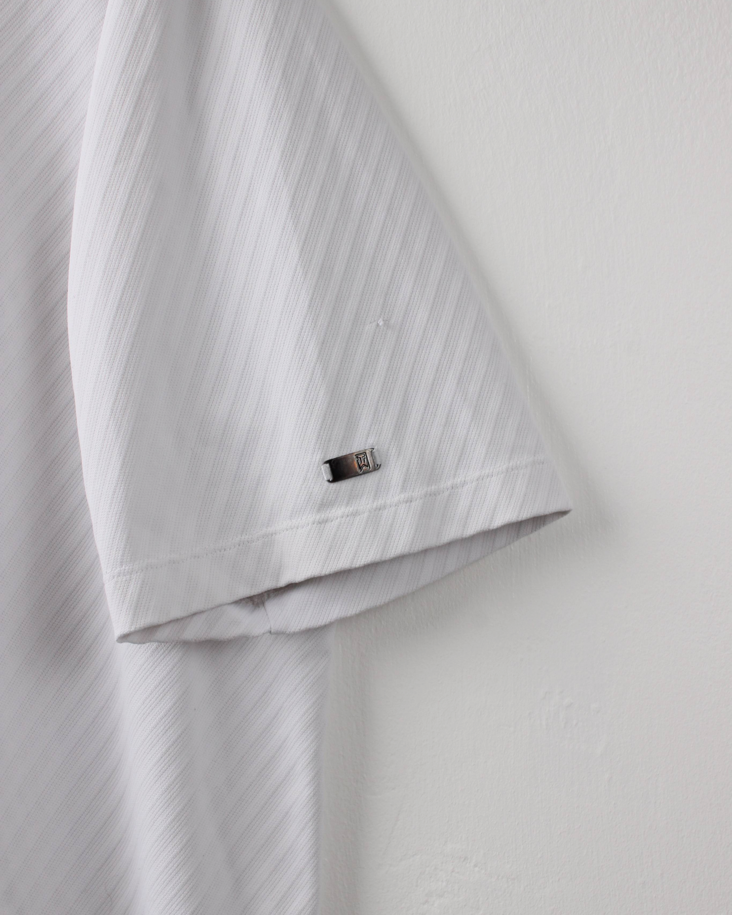 00s Nike Tiger Woods White Textured Polo (L)