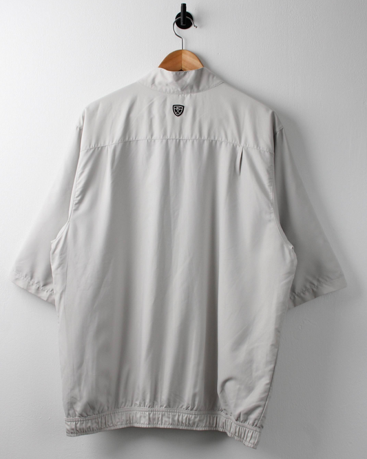 00s Nike Shield Cream Short Sleeve Windbreaker (L)