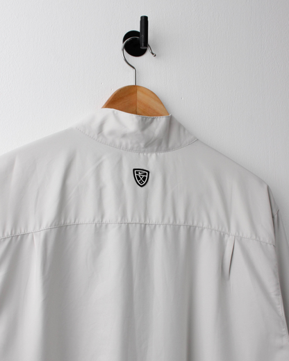 00s Nike Shield Cream Short Sleeve Windbreaker (L)