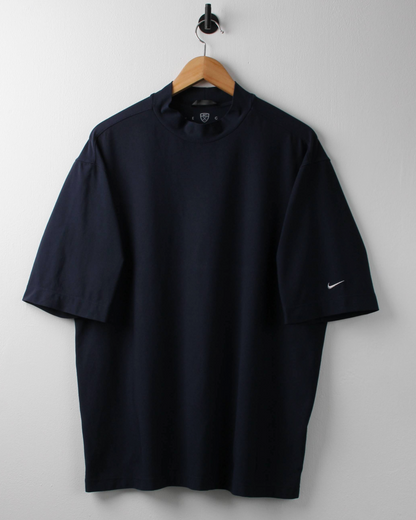 00s Nike Dri-Fit Navy Mock Neck Golf Top (XL)