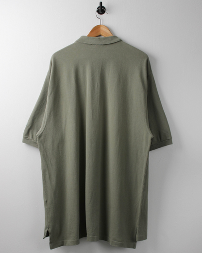 90s Nike Tour Khaki Green Polo (XXL)