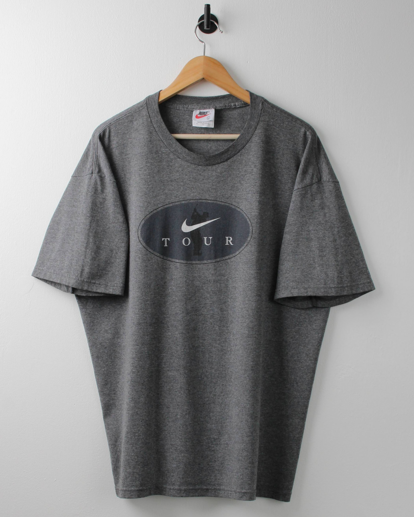90s Nike Tour Grey Graphic Tee (L)