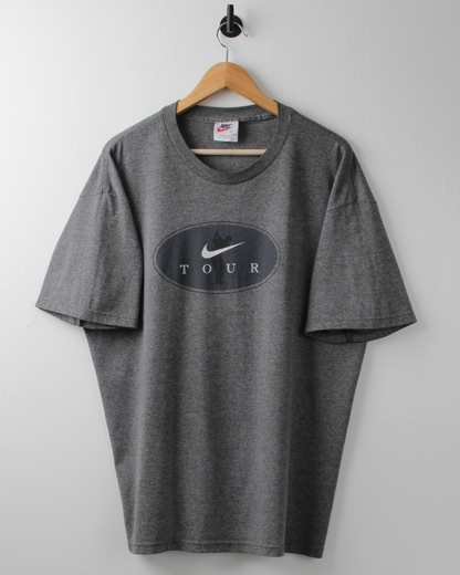 90s Nike Tour Grey Graphic Tee (L)