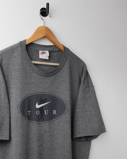 90s Nike Tour Grey Graphic Tee (L)