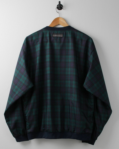 90s Forresters Plaid Tartan & Green Reversible Windbreaker (M)