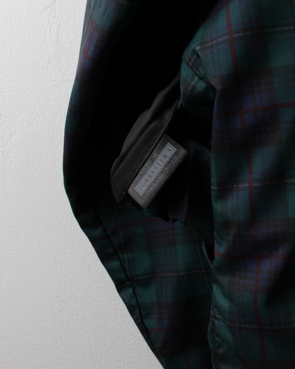 90s Forresters Plaid Tartan & Green Reversible Windbreaker (M)