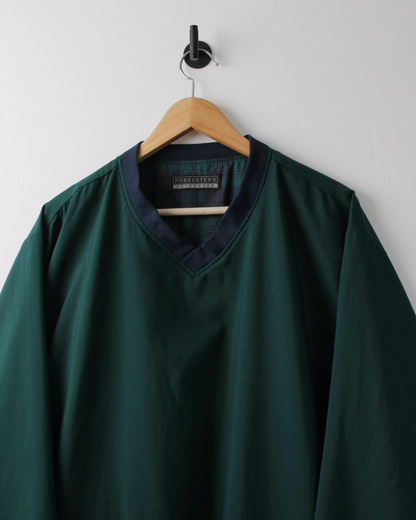 90s Forresters Plaid Tartan & Green Reversible Windbreaker (M)