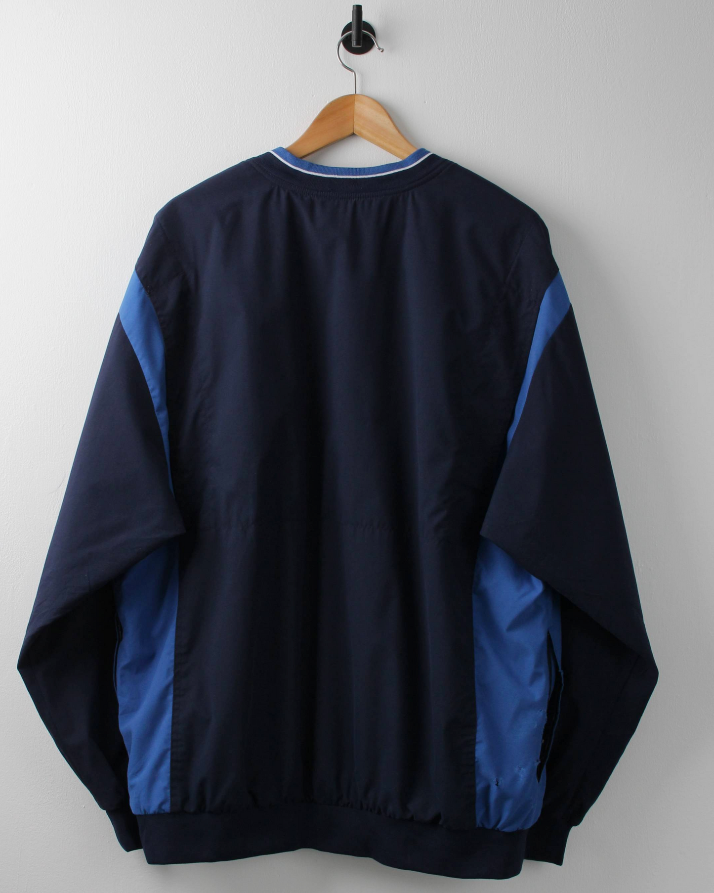00s Nike Navy & Blue V-Neck Windbreaker (XL)