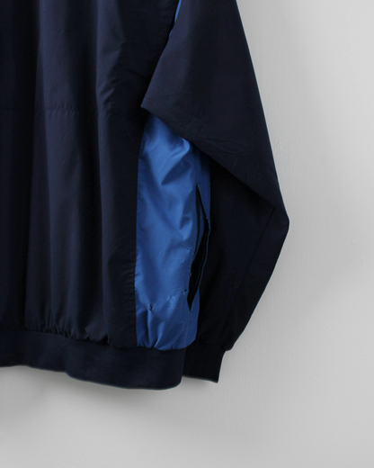 00s Nike Navy & Blue V-Neck Windbreaker (XL)